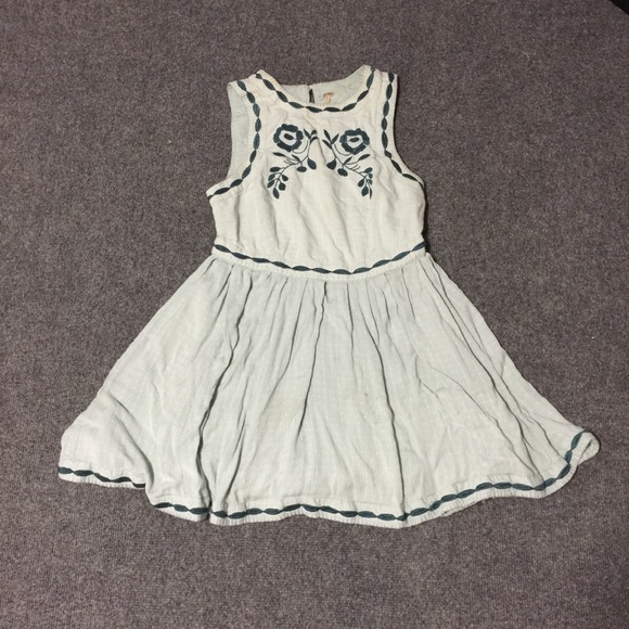 Embroidered Mini Dress | Free People - Picture 1 of 5